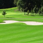 sandpit on a golfcourse