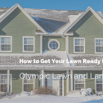 Snow covered home with text how to get your lawn ready for winter KC Landscape Curbing